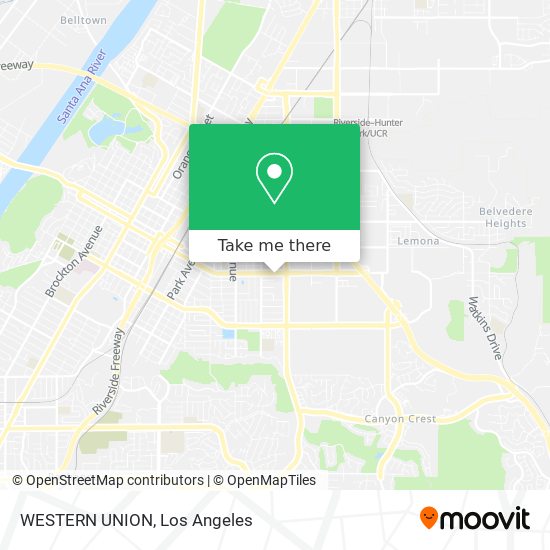 WESTERN UNION map