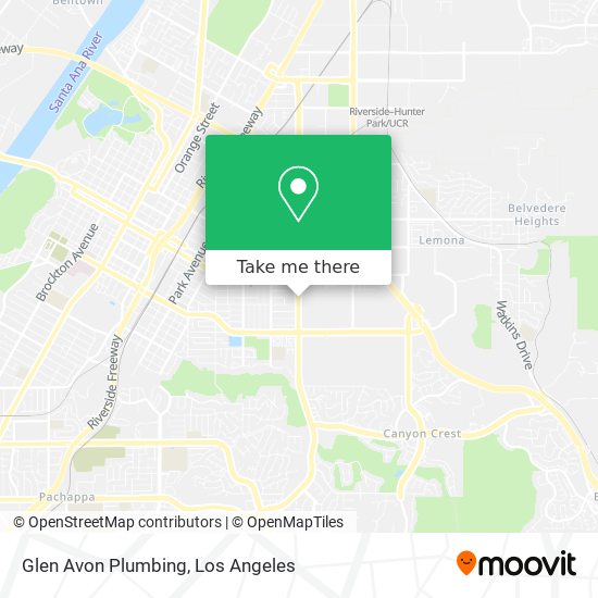 Glen Avon Plumbing map