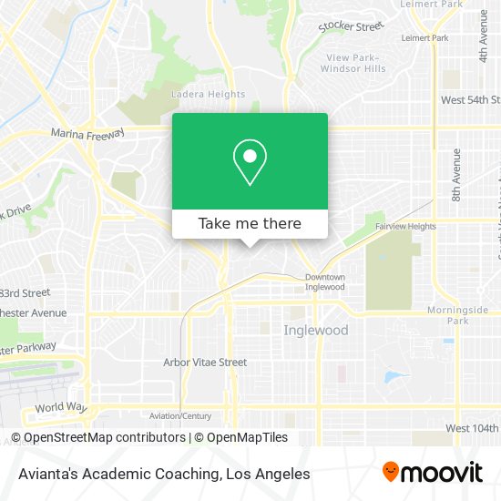 Avianta's Academic Coaching map