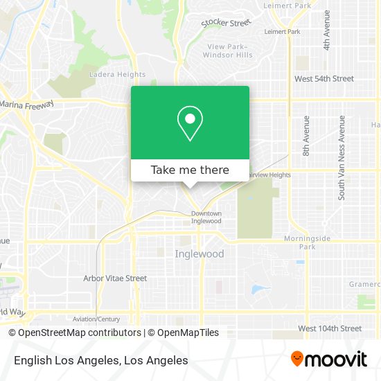 Mapa de English Los Angeles