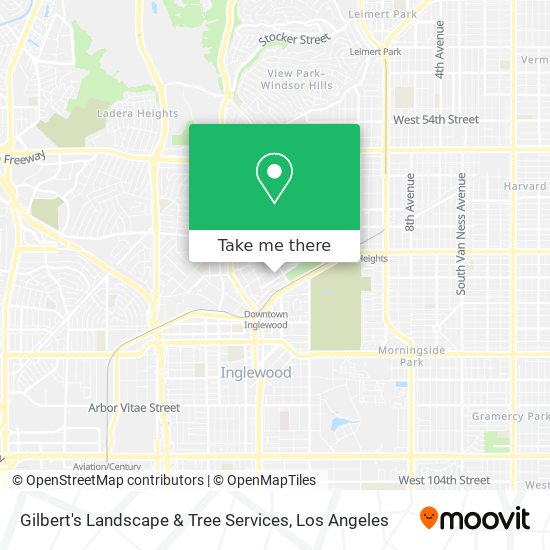 Gilbert's Landscape & Tree Services map
