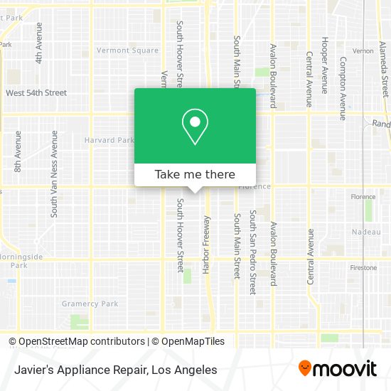 Mapa de Javier's Appliance Repair