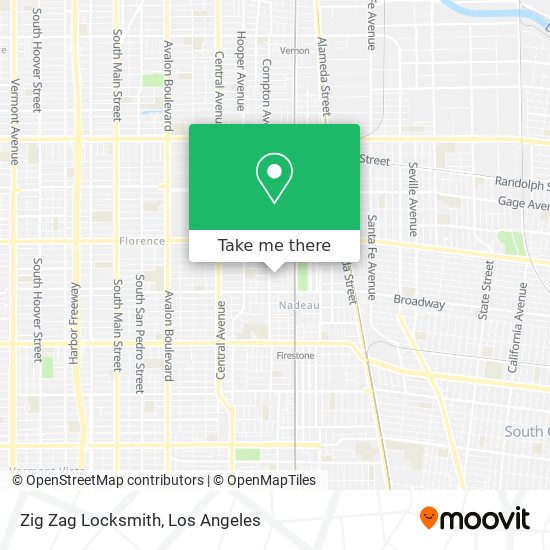 Zig Zag Locksmith map