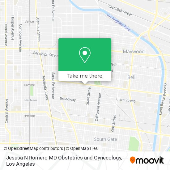 Mapa de Jesusa N Romero MD Obstetrics and Gynecology