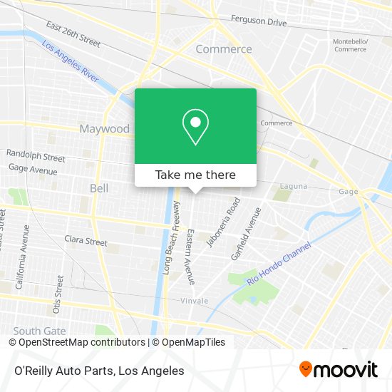 O'Reilly Auto Parts map