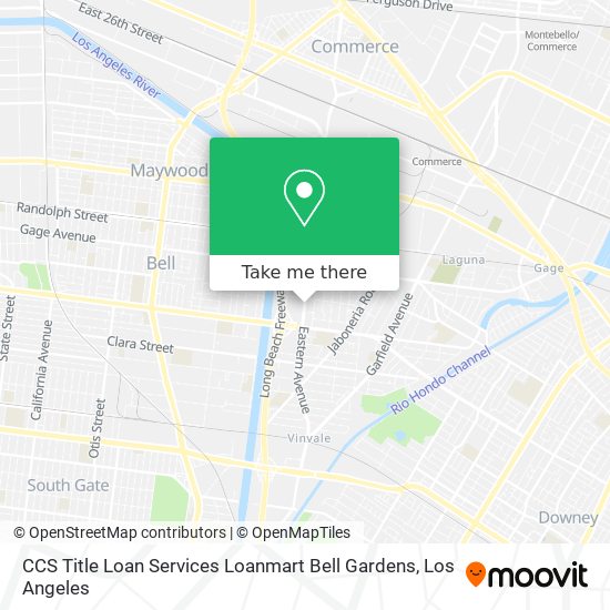 CCS Title Loan Services Loanmart Bell Gardens map