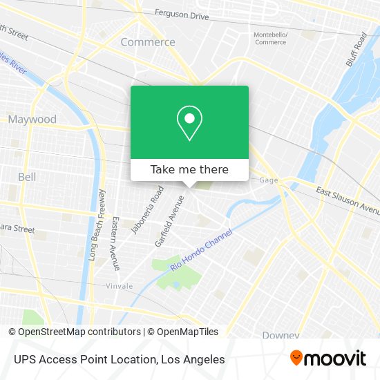 UPS Access Point Location map