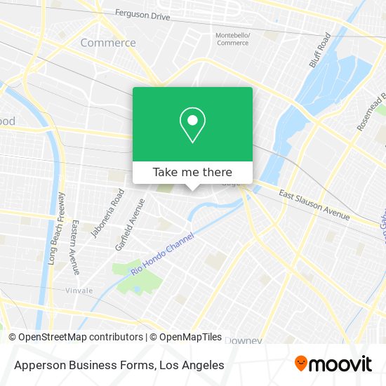 Apperson Business Forms map