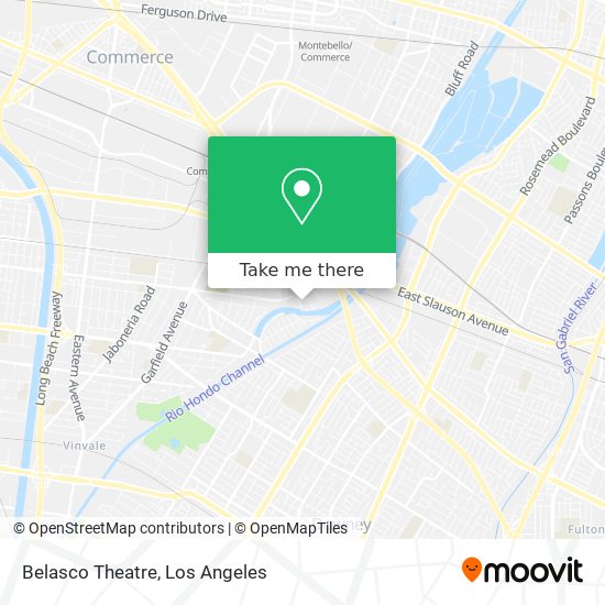 Belasco Theatre map