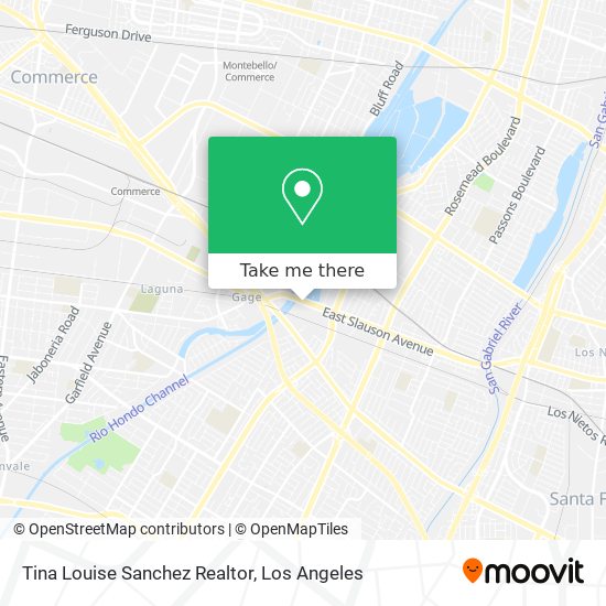 Mapa de Tina Louise Sanchez Realtor