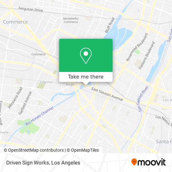 Driven Sign Works map