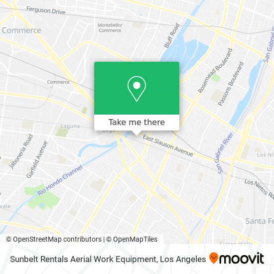 Mapa de Sunbelt Rentals Aerial Work Equipment