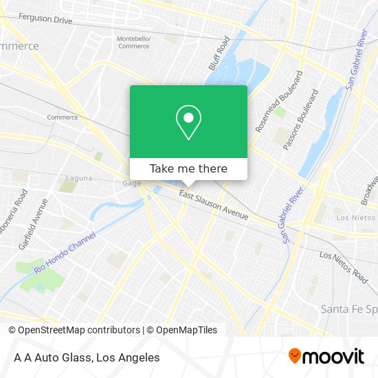 A A Auto Glass map