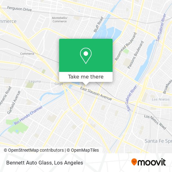 Mapa de Bennett Auto Glass