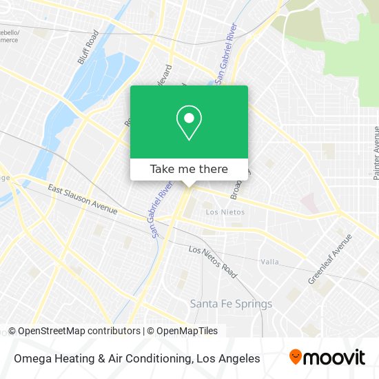 Omega Heating & Air Conditioning map