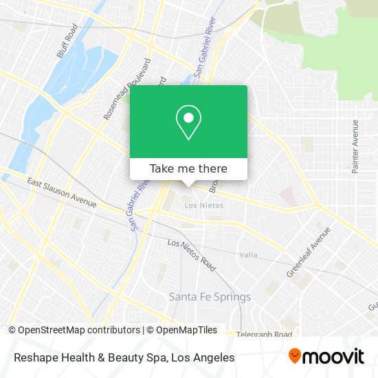 Reshape Health & Beauty Spa map