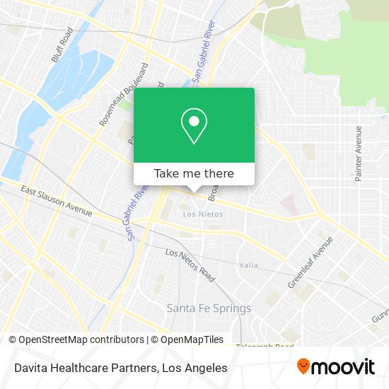 Davita Healthcare Partners map