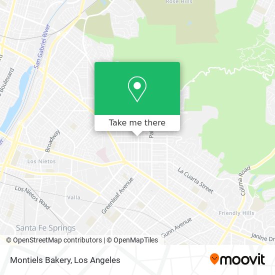 Mapa de Montiels Bakery