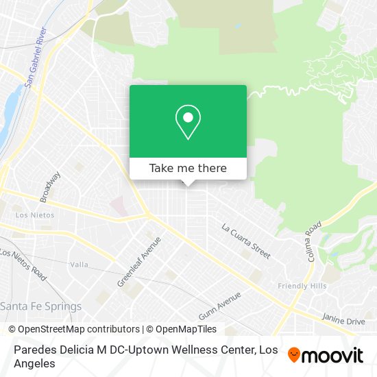 Paredes Delicia M DC-Uptown Wellness Center map