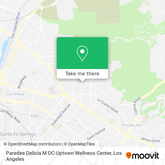 Mapa de Paredes Delicia M DC-Uptown Wellness Center