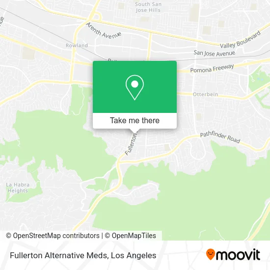 Fullerton Alternative Meds map