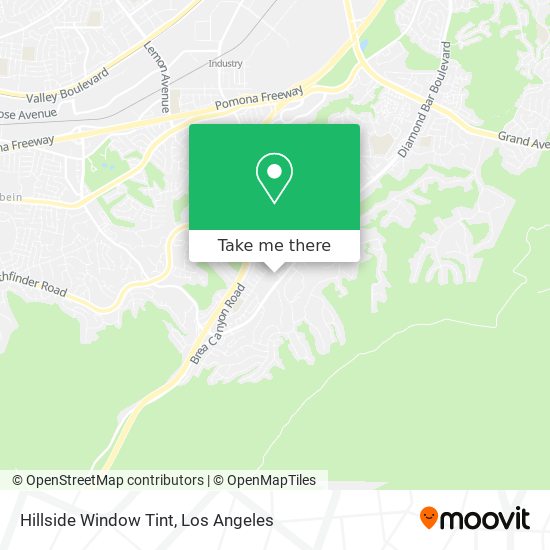 Hillside Window Tint map