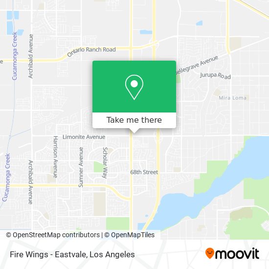 Mapa de Fire Wings - Eastvale