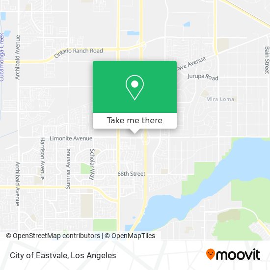 Mapa de City of Eastvale