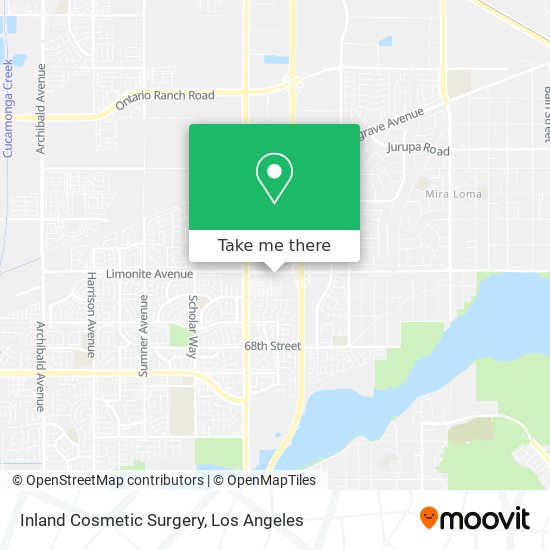 Inland Cosmetic Surgery map