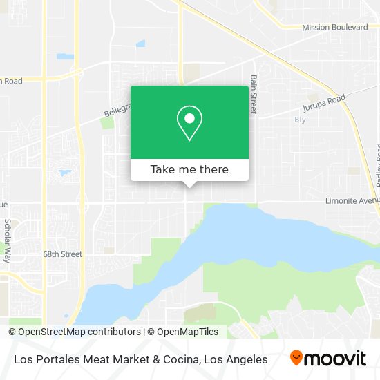 Los Portales Meat Market & Cocina map