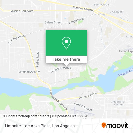 Limonite + de Anza Plaza map