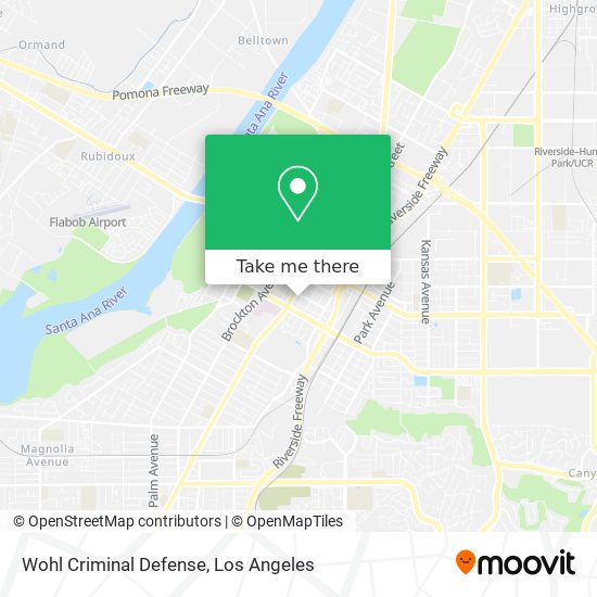 Mapa de Wohl Criminal Defense