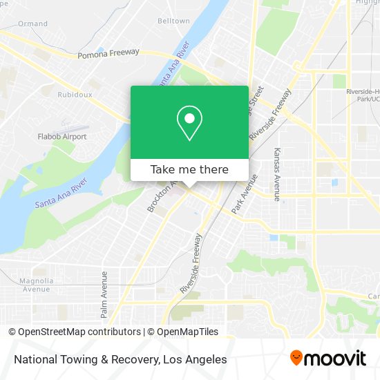 Mapa de National Towing & Recovery