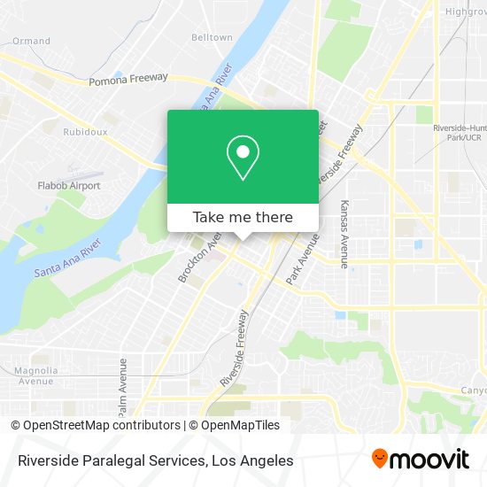 Mapa de Riverside Paralegal Services