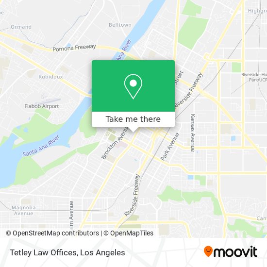 Tetley Law Offices map