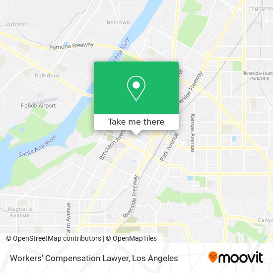 Mapa de Workers' Compensation Lawyer
