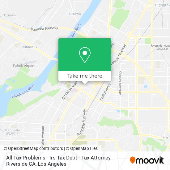 All Tax Problems - Irs Tax Debt - Tax Attorney Riverside CA map