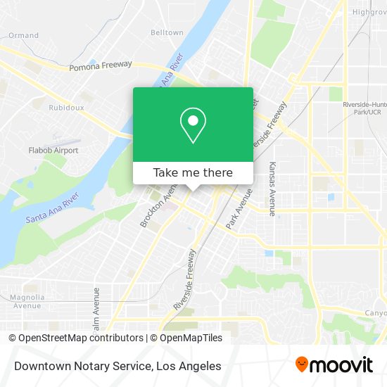 Downtown Notary Service map