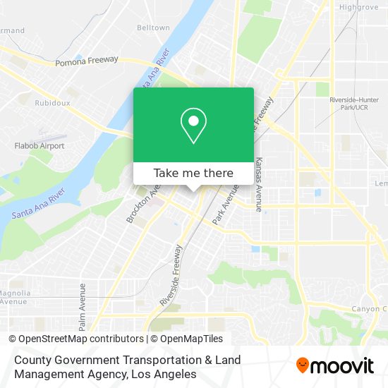 Mapa de County Government Transportation & Land Management Agency
