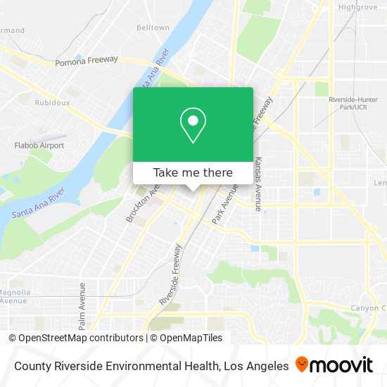 County Riverside Environmental Health map