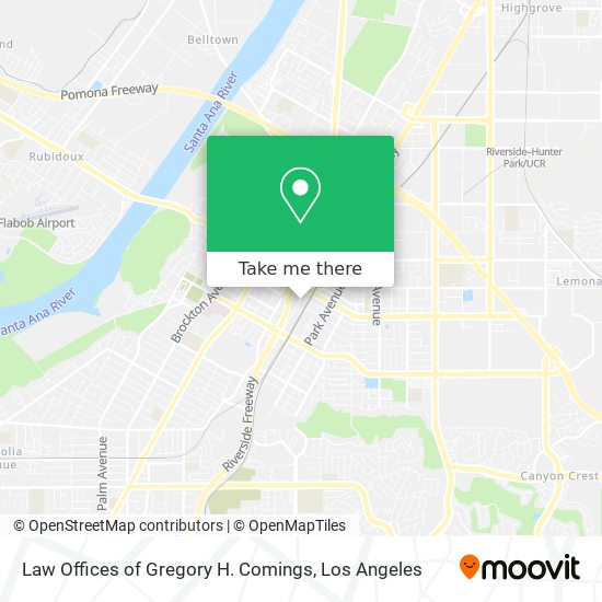 Mapa de Law Offices of Gregory H. Comings