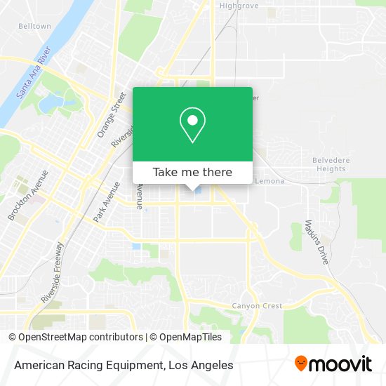 American Racing Equipment map