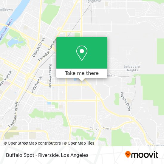 Buffalo Spot - Riverside map