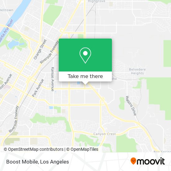 Boost Mobile map