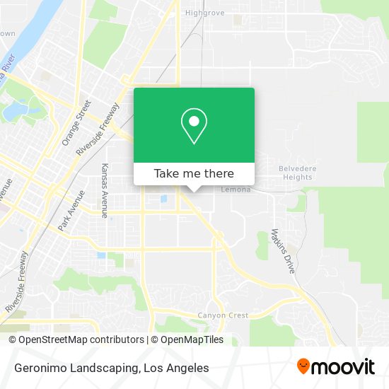 Geronimo Landscaping map