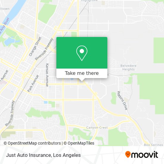 Just Auto Insurance map