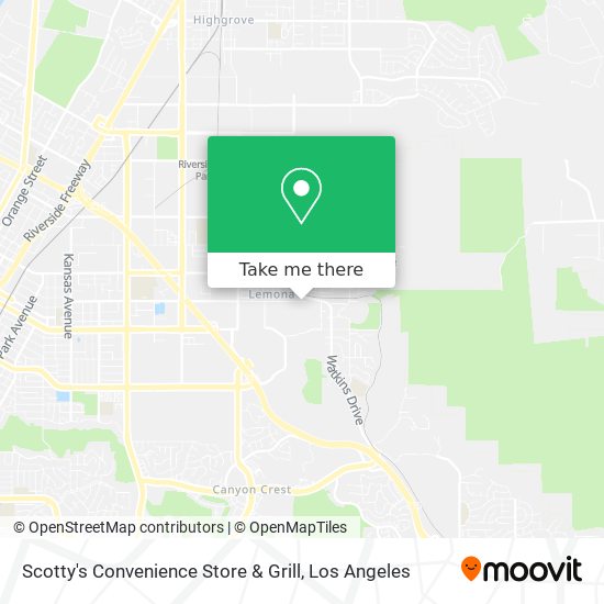 Mapa de Scotty's Convenience Store & Grill