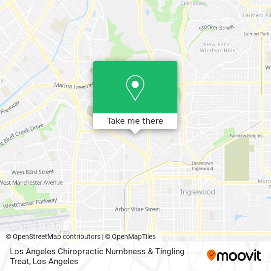 Mapa de Los Angeles Chiropractic Numbness & Tingling Treat