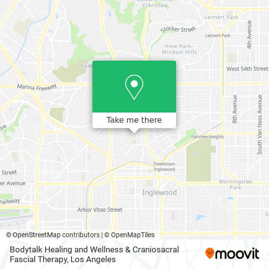 Mapa de Bodytalk Healing and Wellness & Craniosacral Fascial Therapy