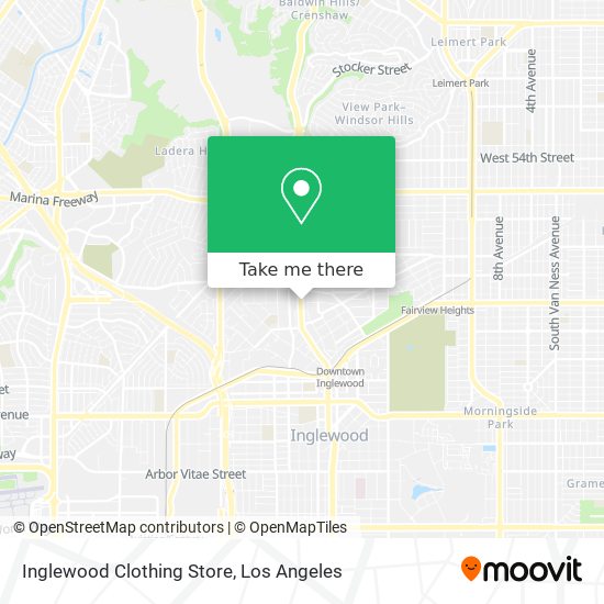 Inglewood Clothing Store map